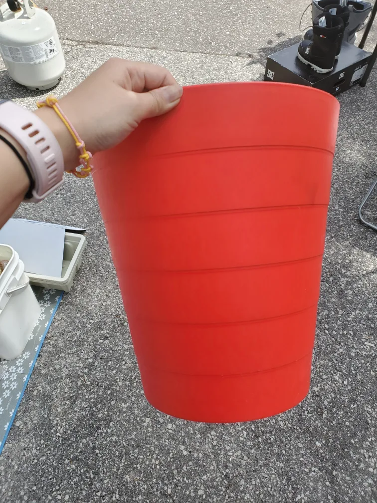 Large Red Plastic bin #freecycle thumbnail