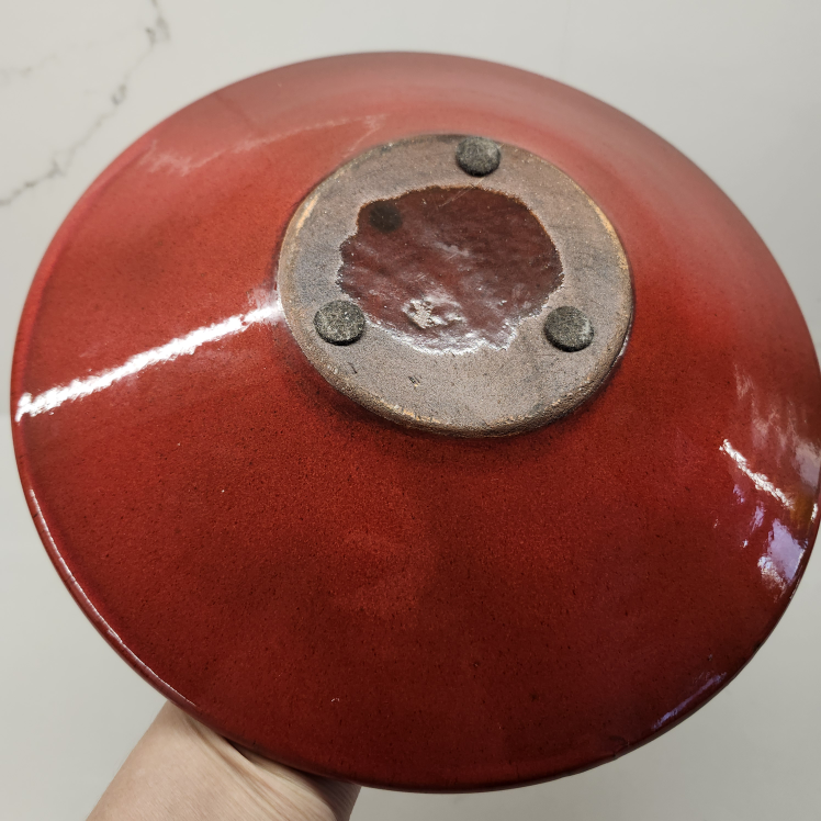 Unique Large Red Ceramic Platter/Bowl - photo 4