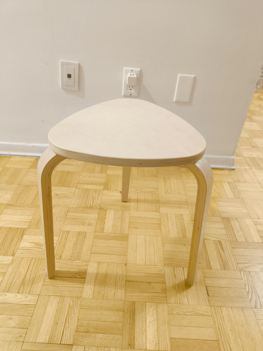 IKEA Triangular Wooden Stool