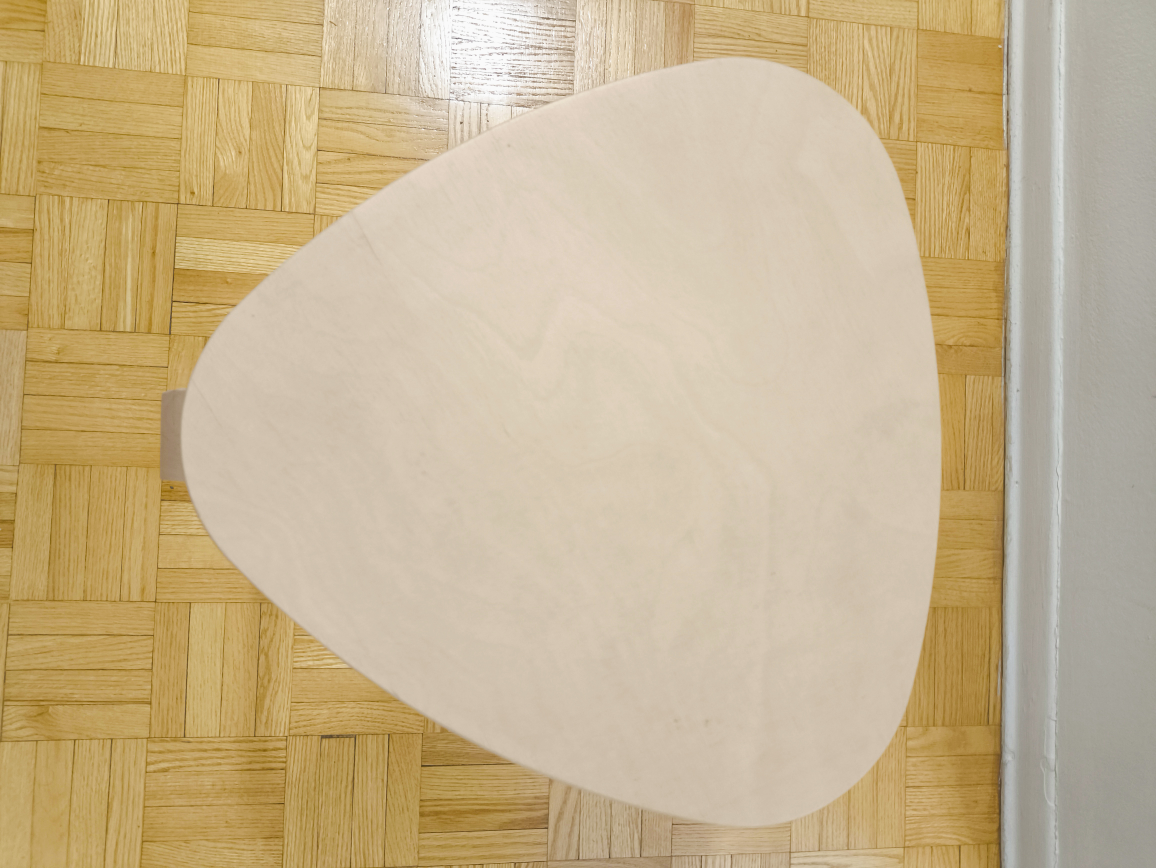 IKEA Triangular Wooden Stool - photo 3