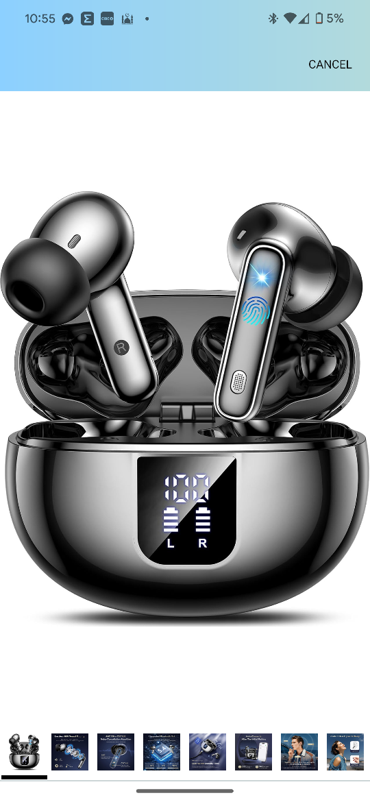 Wireless Earbuds with Noise Cancellation and Long Battery Life
