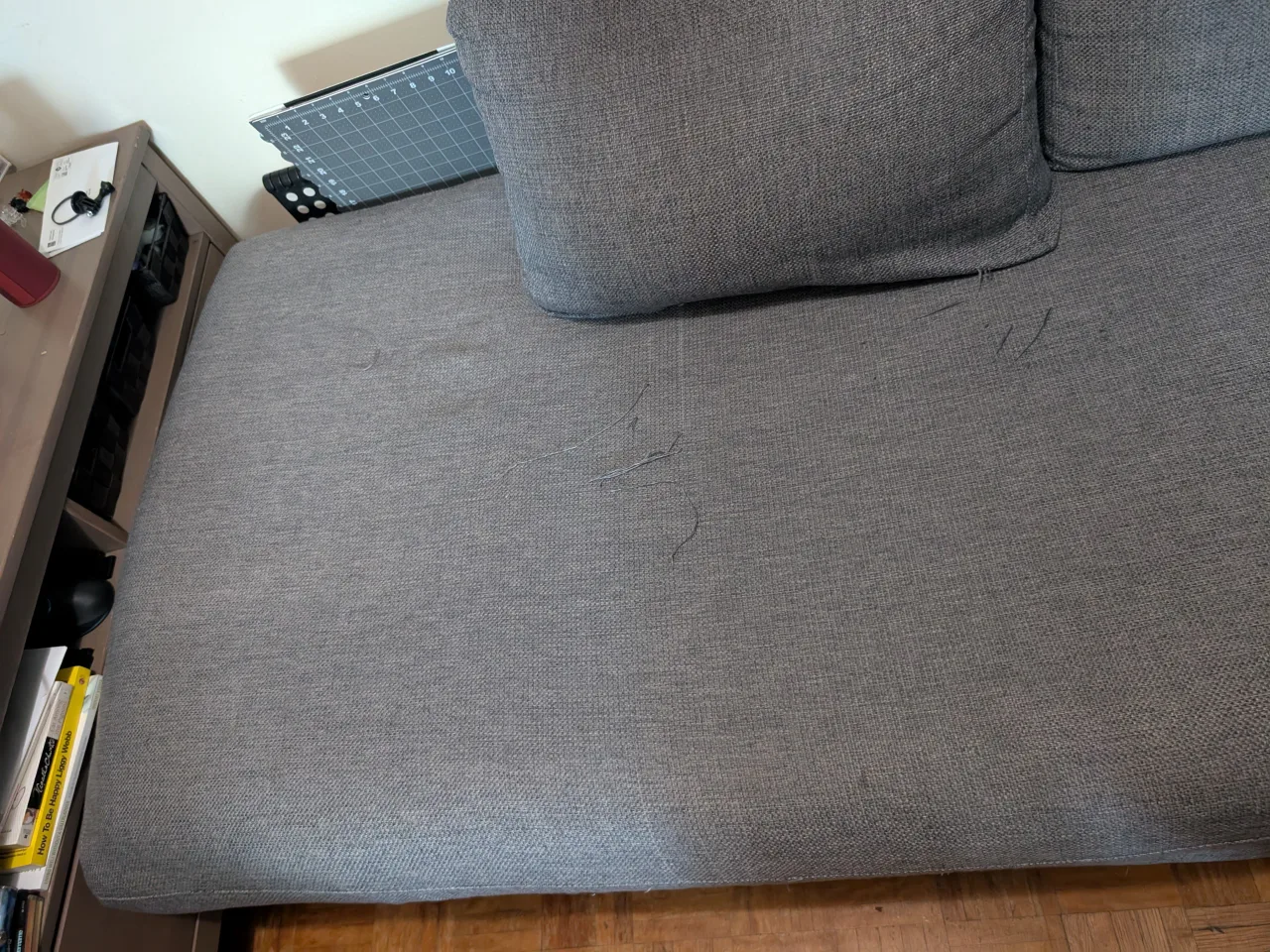 L shaped sectional couch,  with chaise on right side only image indicator(3)