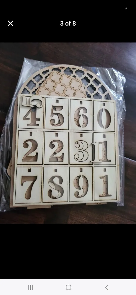 Ramadan Wooden Calendar Countdown image indicator(3)