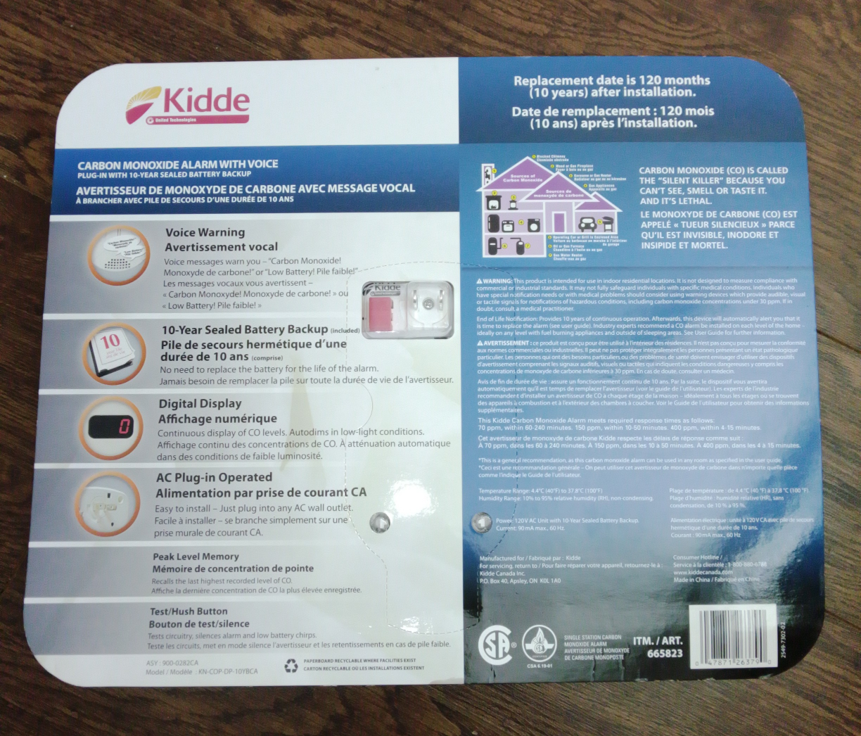 Kidde Carbon Monoxide Alarm with Voice Warning🥕🥕🥕🥕🥕 - photo 2