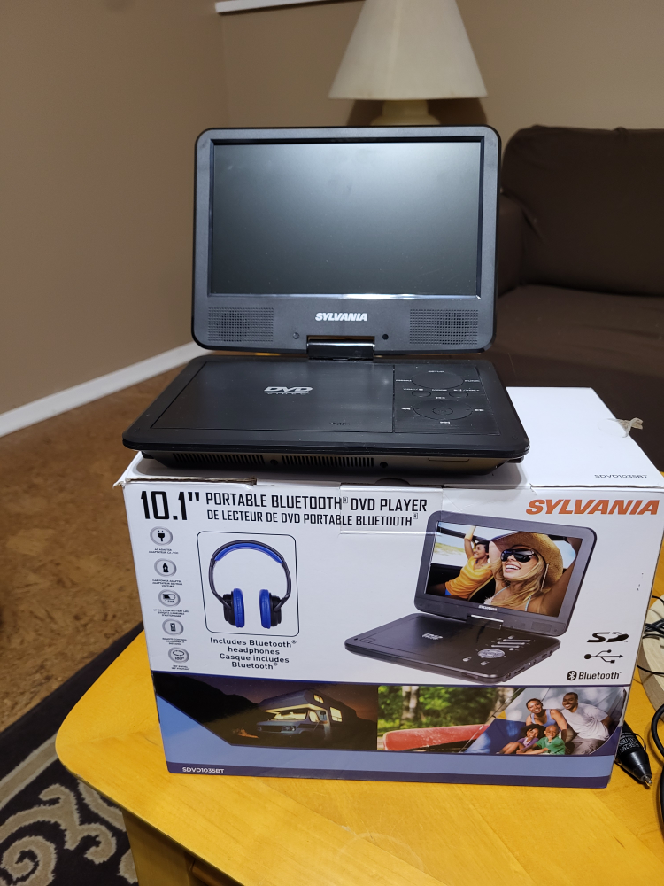 Sylvania 10.1" Portable Bluetooth DVD Player