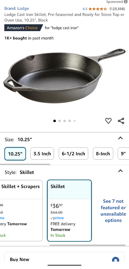 Brand New Lodge 10.25" Cast Iron Skillet - photo 2