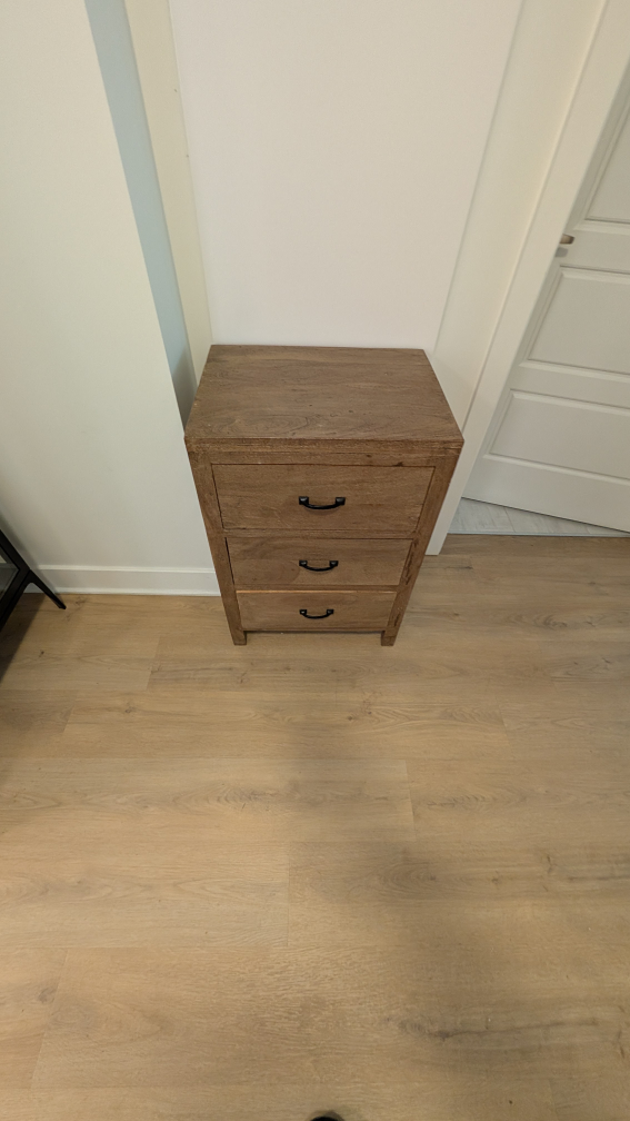 Wooden Three-Drawer Chest - photo 3