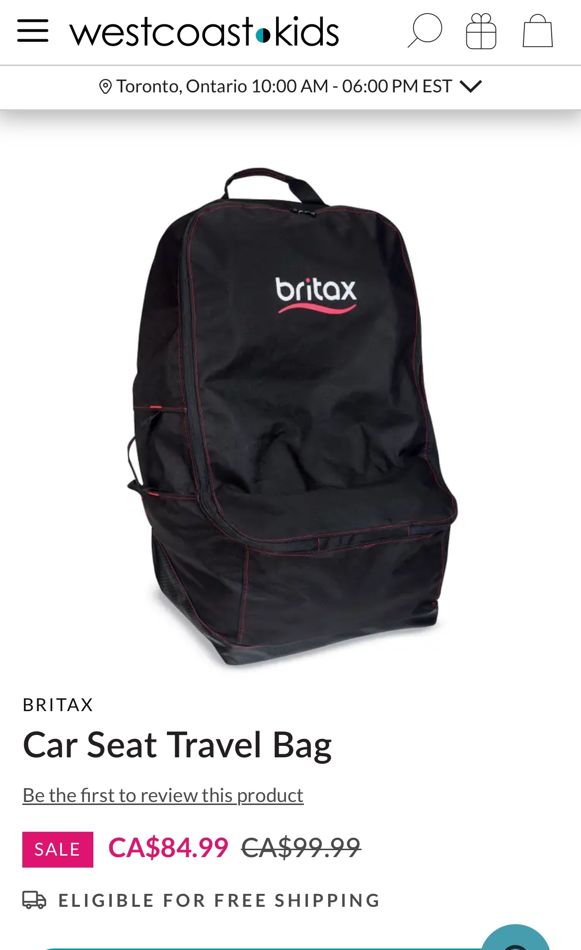 Britax carseat travel bag - photo 3