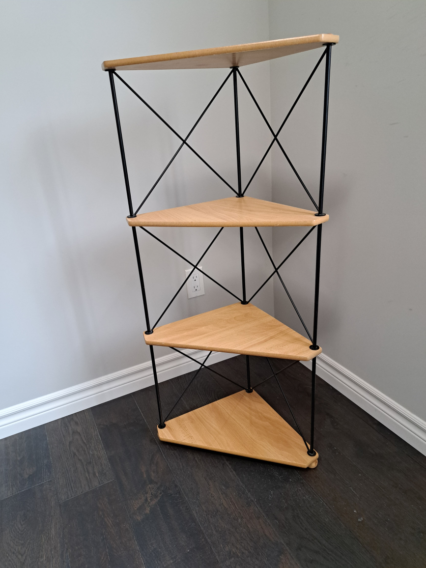 Mid-Century Modern Corner Shelf Unit - photo 3