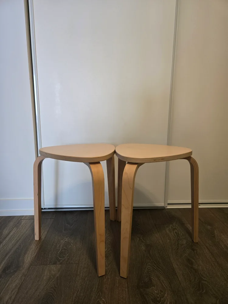 Two IKEA KYRRE stools thumbnail