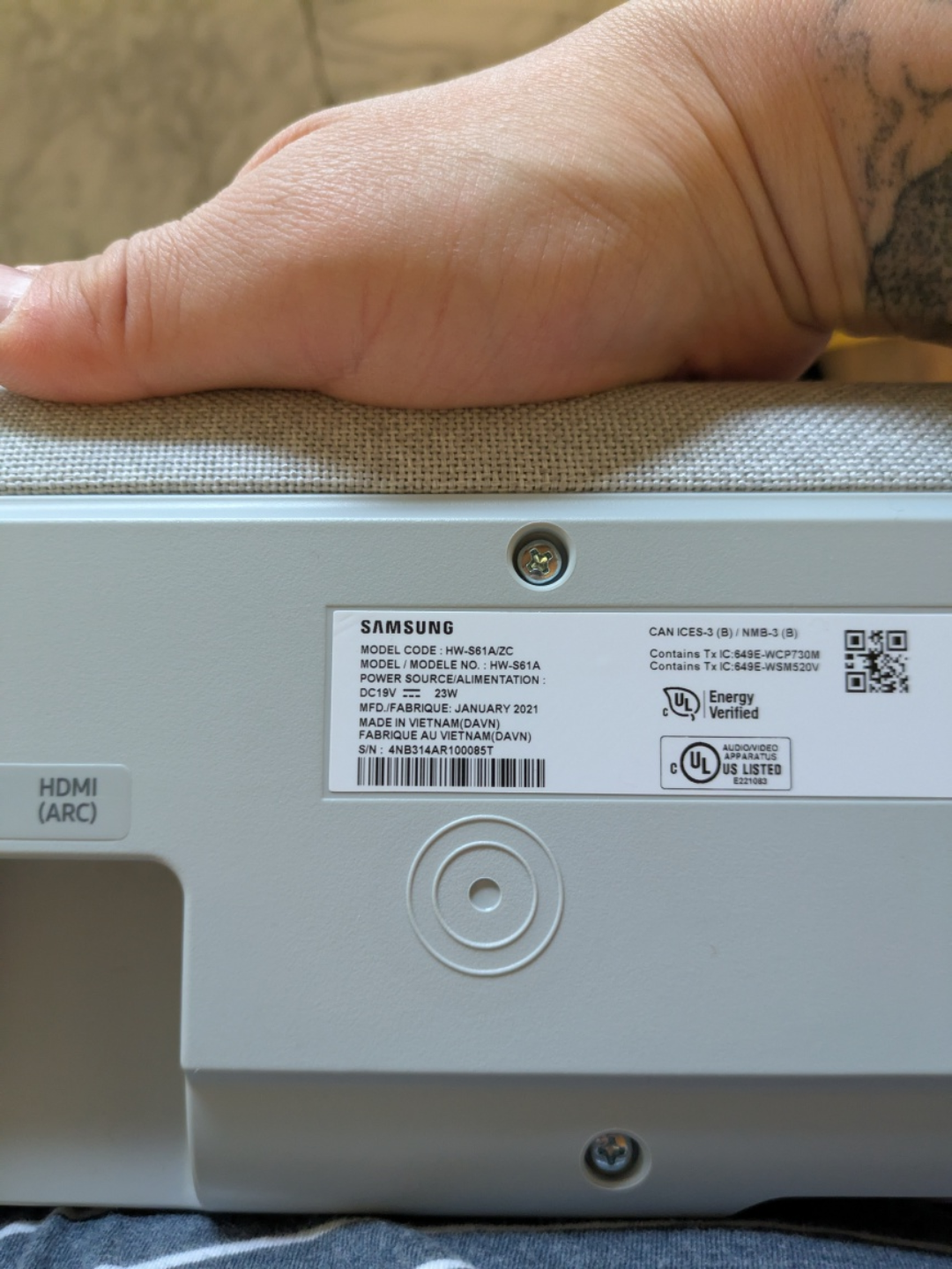 Samsung HW-S61A Soundbar - photo 2