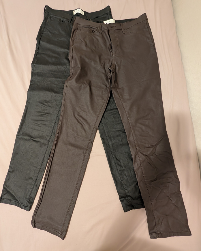 Two Pairs of Size 12 Coated Jeans