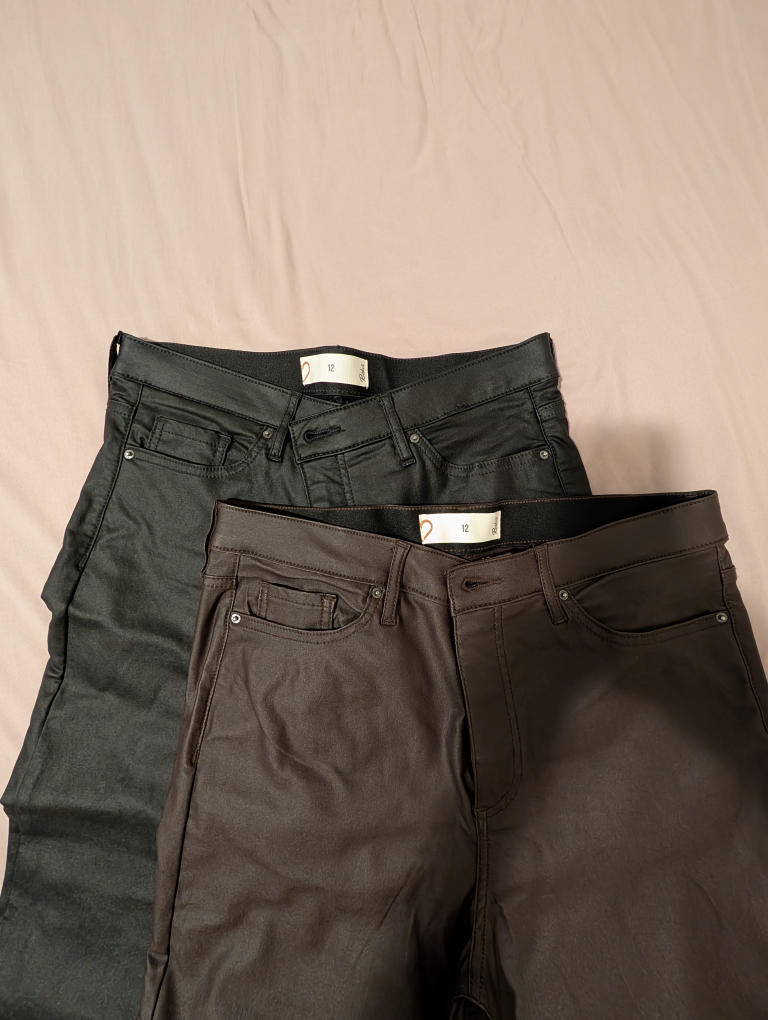 Two Pairs of Size 12 Coated Jeans - photo 3