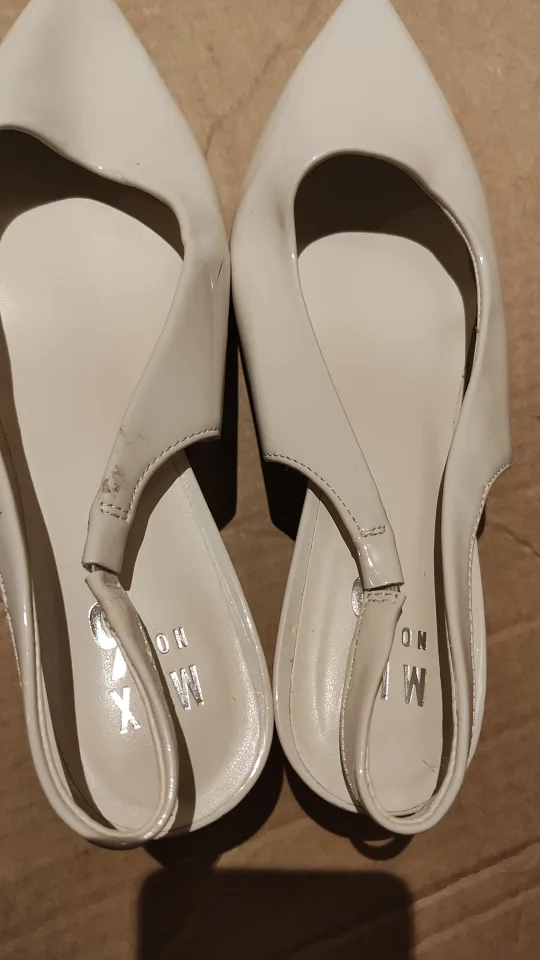 Women's White Slingback Heels,(Sales) image indicator(4)