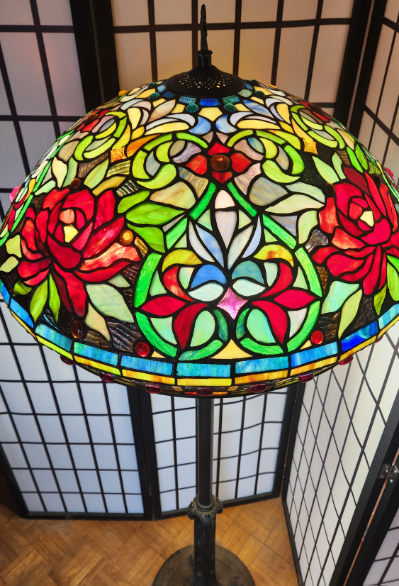 Tiffany Style-Stained Glass Floor Lamp - photo 2