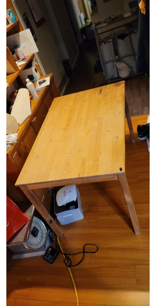 Light Solid Wood Table - Simple Design