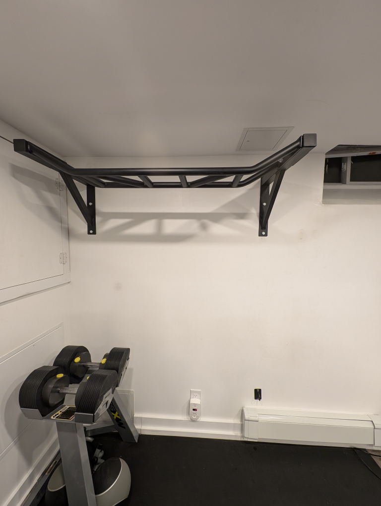 XM FITNESS Wall Mounted Multi-Grip Chin Up Bar
