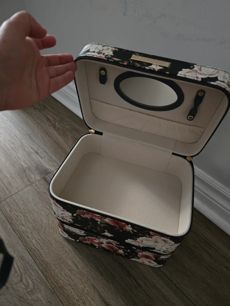 Floral Makeup Train Case 🏈🏈🏈 image indicator(2)