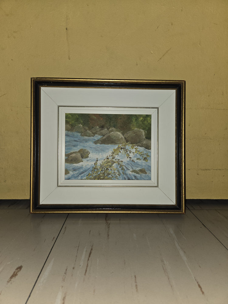 Framed Landscape Painting - River Scene - photo 2