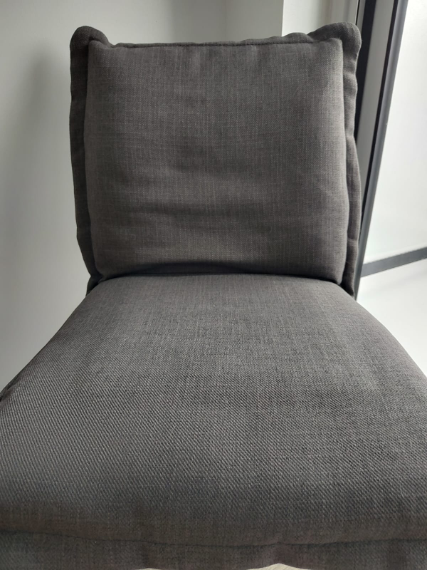 IKEA KLINTEN chairs Dark Grey Fabric with Wooden Legs - photo 3