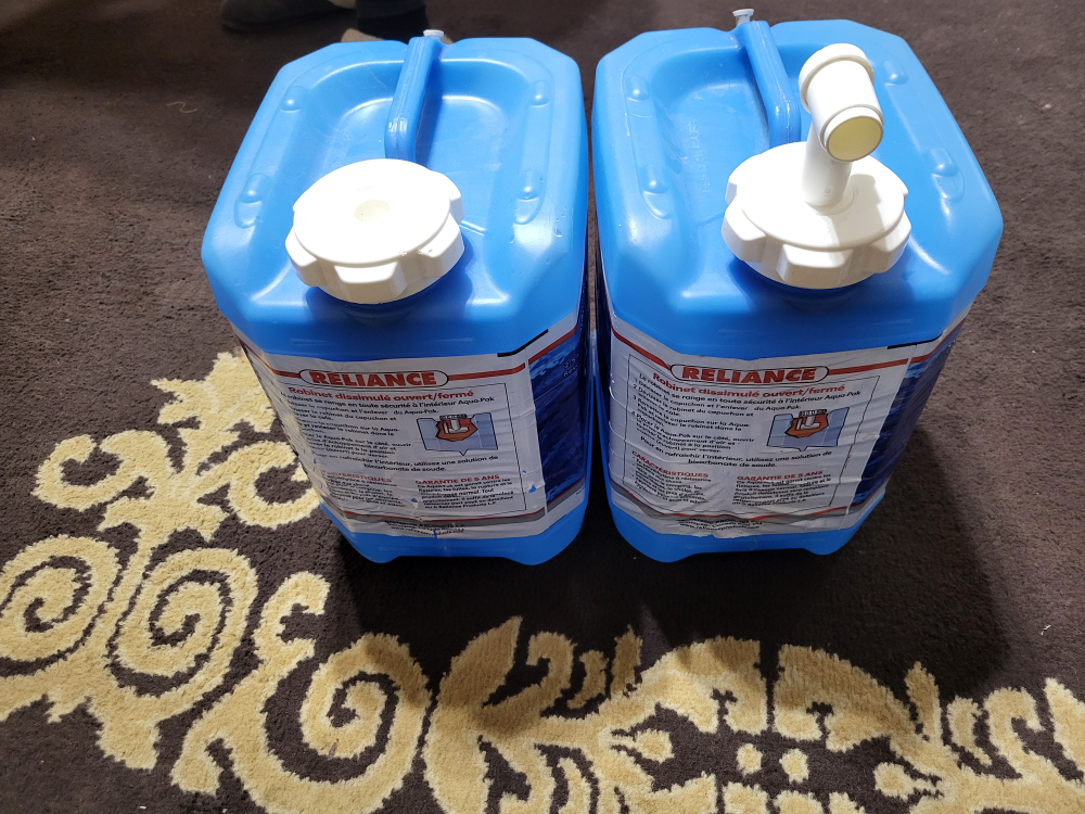 Two Reliance Aqua-Pak Water Containers with Spigots - photo 2