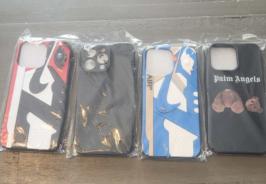 Four iPhone 15 Pro Max Cases - Nike, Louis Vuitton