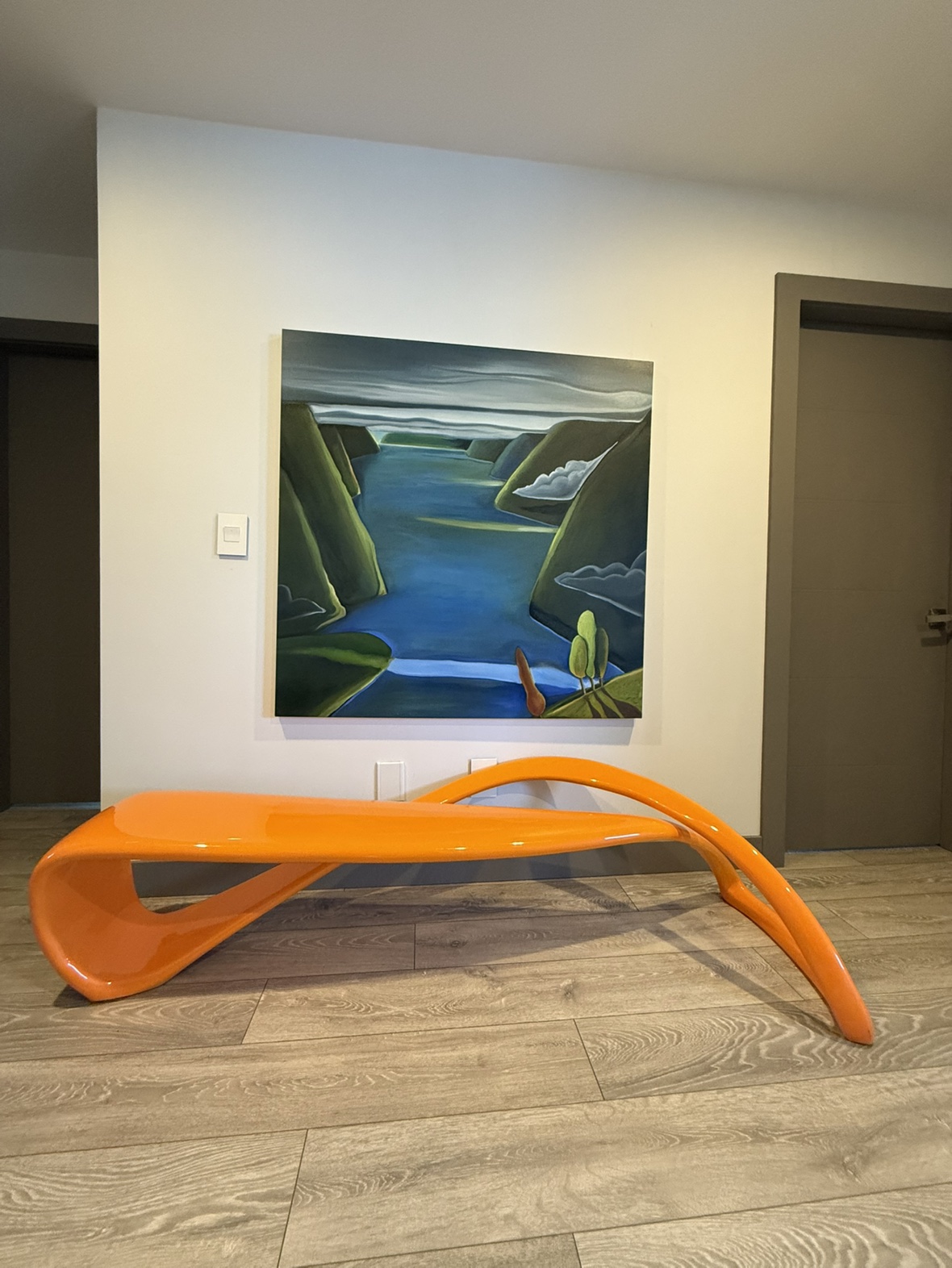Moebius Modway Orange Bench