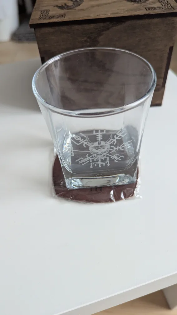 Whiskey Glass Runic Compass Gift For Him image indicator(6)