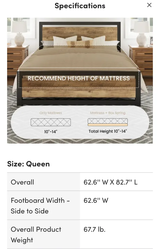 Steelside Queen Bed Frame image indicator(6)