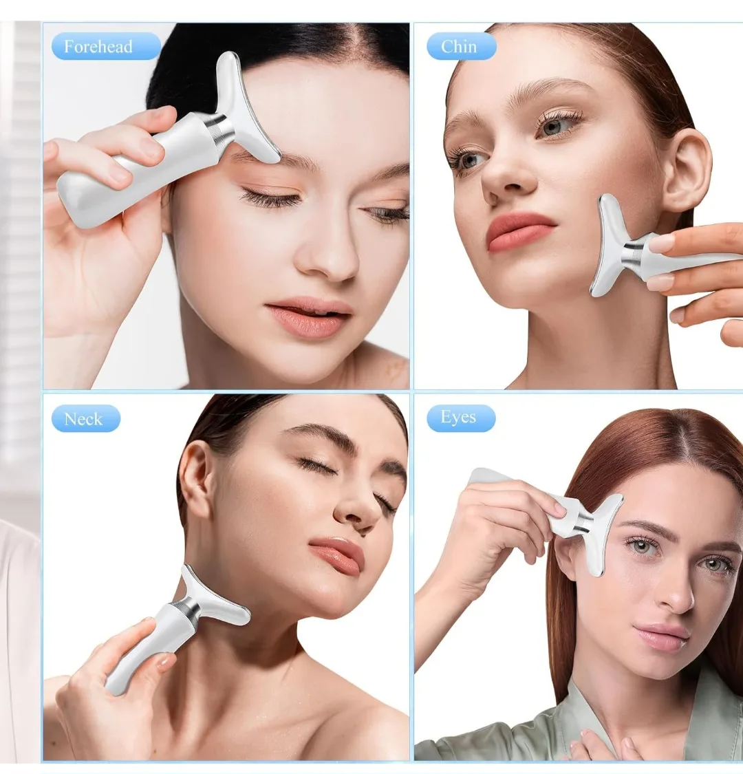 4-Mode Facial Skin Care Device with LED Light Therapy image indicator(4)