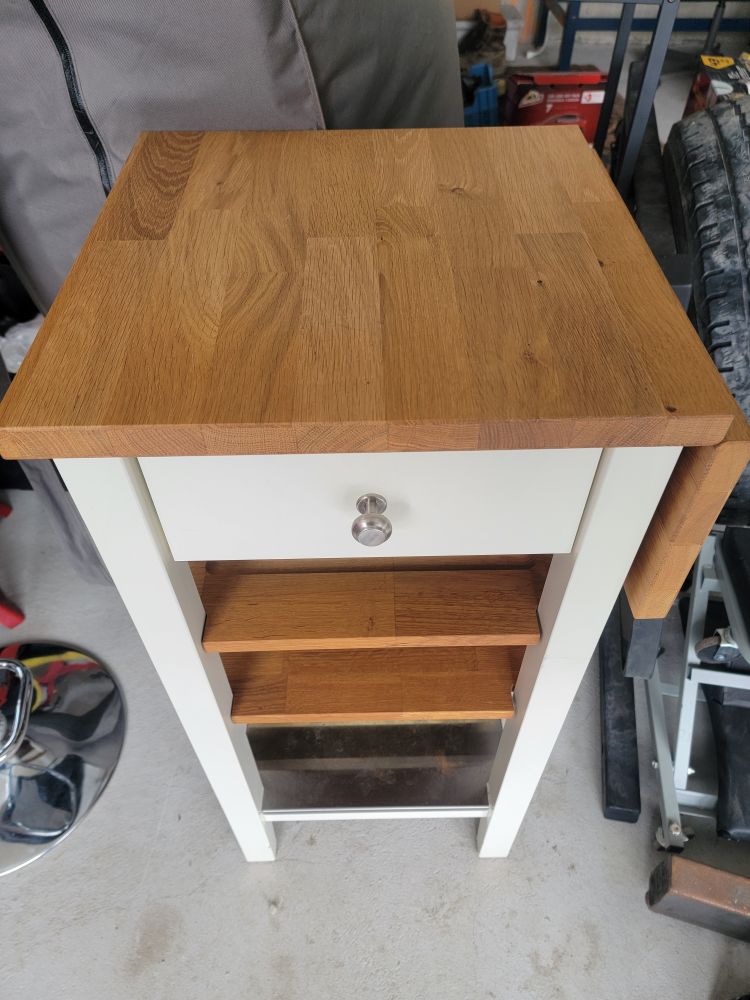 Foldable Kitchen Cart with Storage