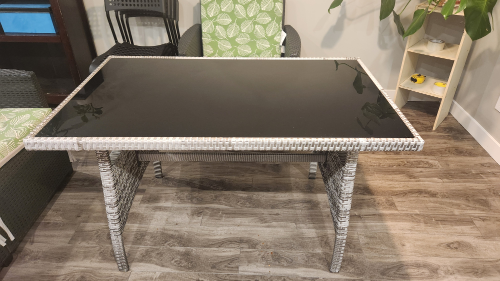 Outdoor Patio Table with Glass Top - photo 3