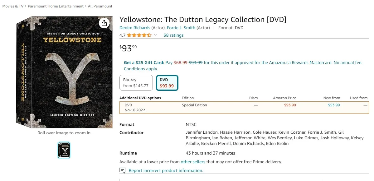 Yellowstone: The Dutton Legacy Collection - DVD Gift Set image indicator(5)