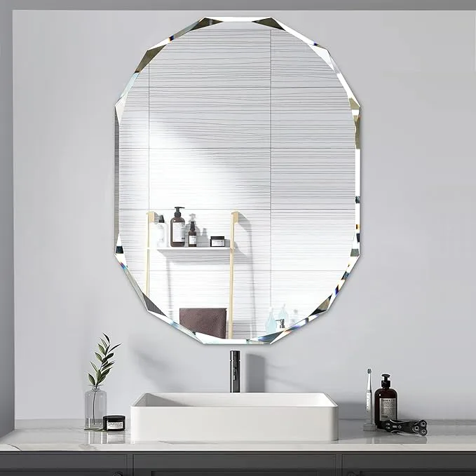 24x36 inch Vanity Mirror Beveled Edge Wall 🏈 image indicator(2)