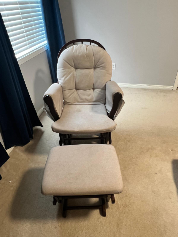 Glider Rocker with Ottoman