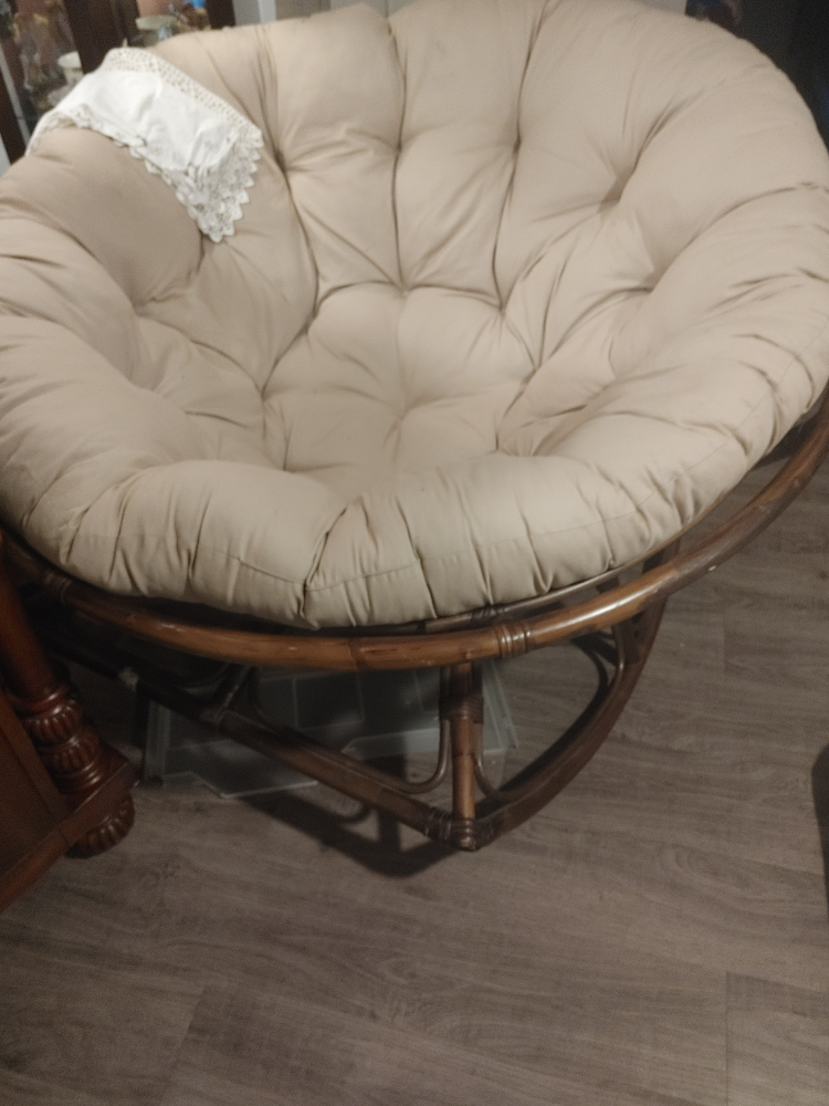 Papasan Rocking Chair with Cushion
