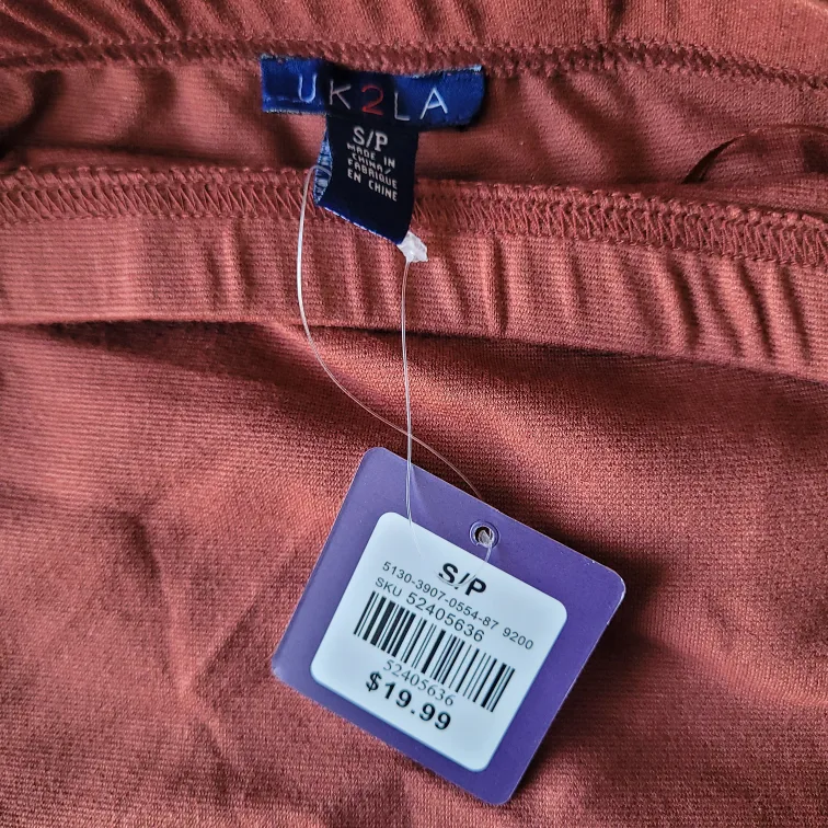 BNWT Burnt Orange Off the Shoulder Mini Dress, Size S image indicator(3)