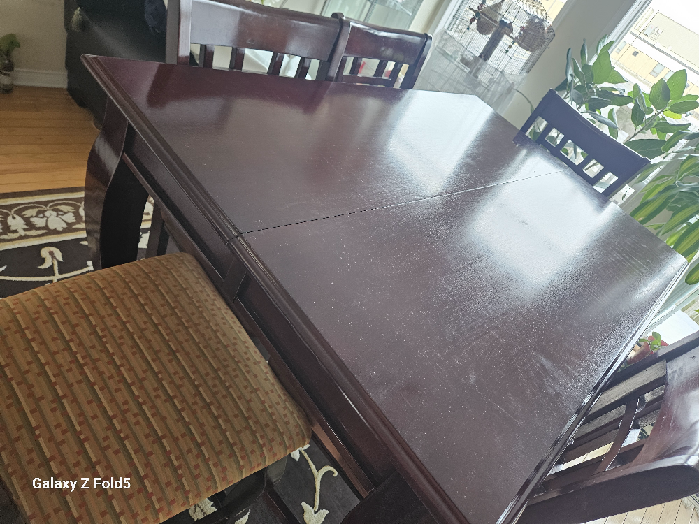 solid wood dining table 6 seater - photo 2