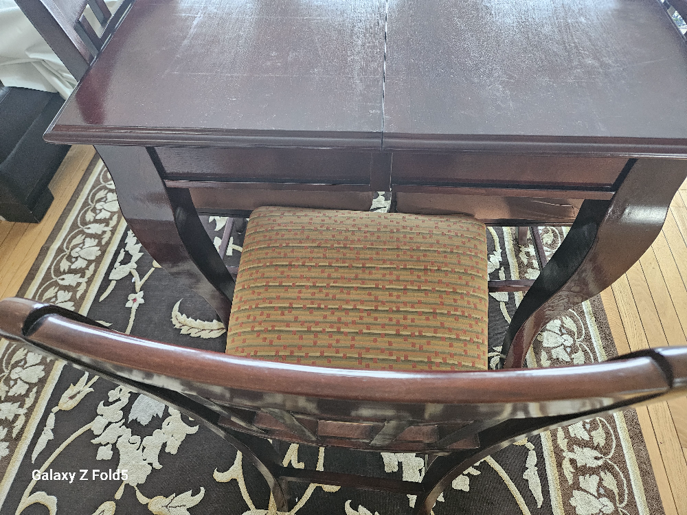 solid wood dining table 6 seater - photo 3