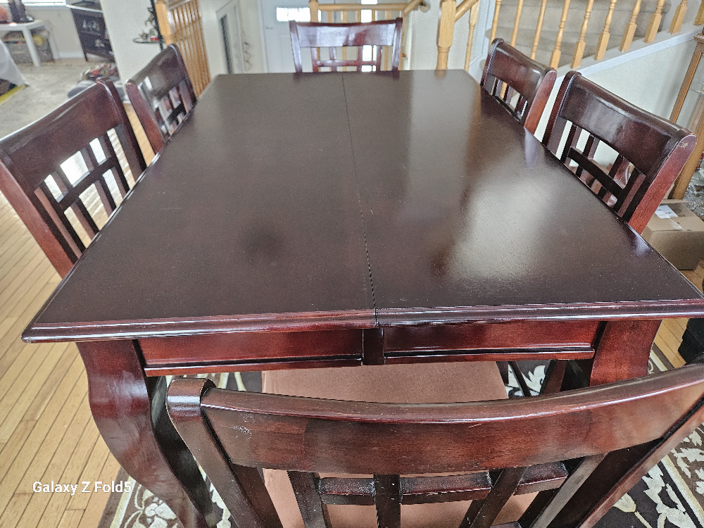 solid wood dining table 6 seater - photo 4