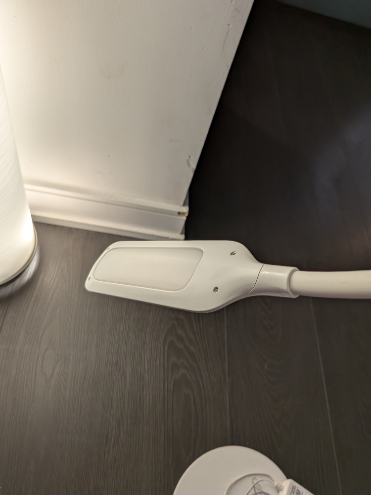 White LED Floor Lamp with Adjustable Arm - photo 3