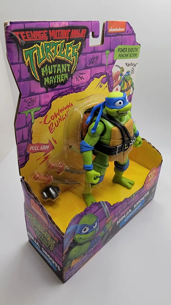 TMNT Mutant Mayhem Leonardo Ninja Shouts Figure image indicator(2)