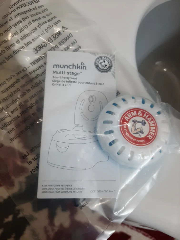 NEW Arm and Hammer Munchkin multi stage 3 in 1 Potty System image indicator(3)