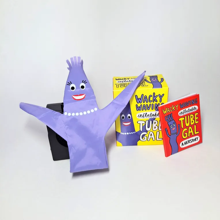 Wacky Waving Inflatable Tube Gal - Running Press image indicator(9)