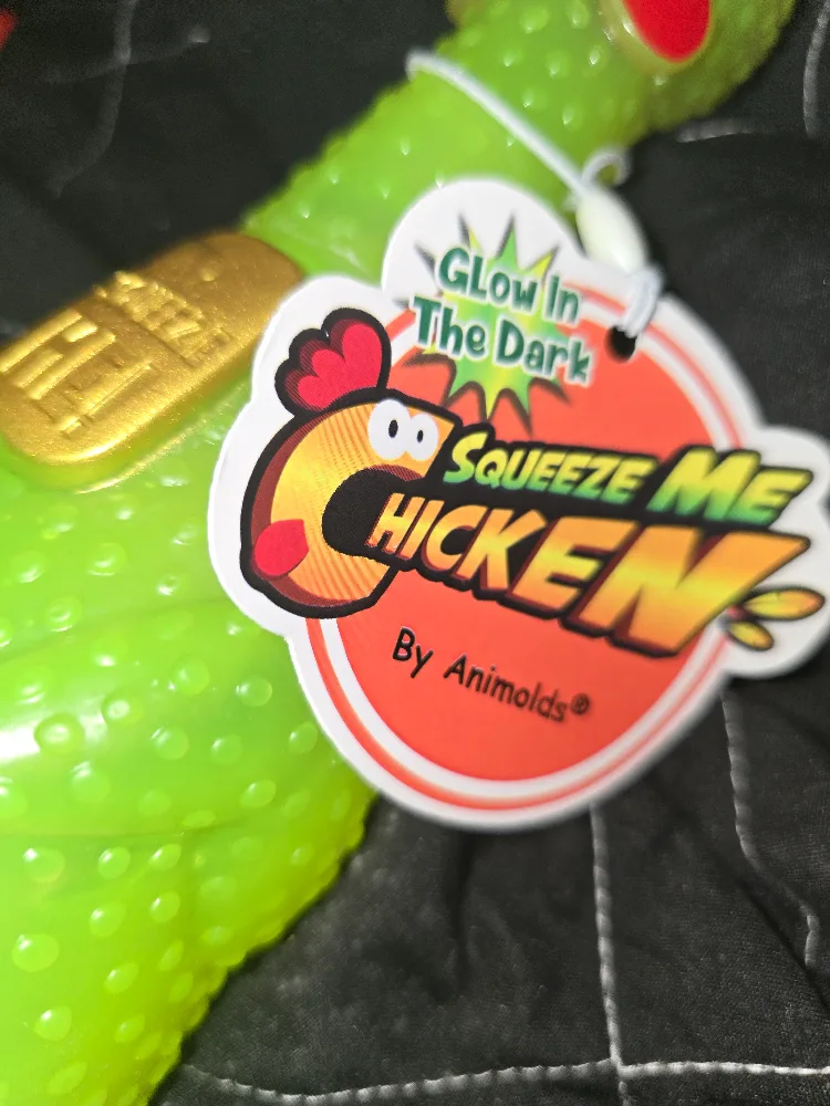 Animolds Squeeze Me Chicken Glow in the Dark Toy image indicator(2)