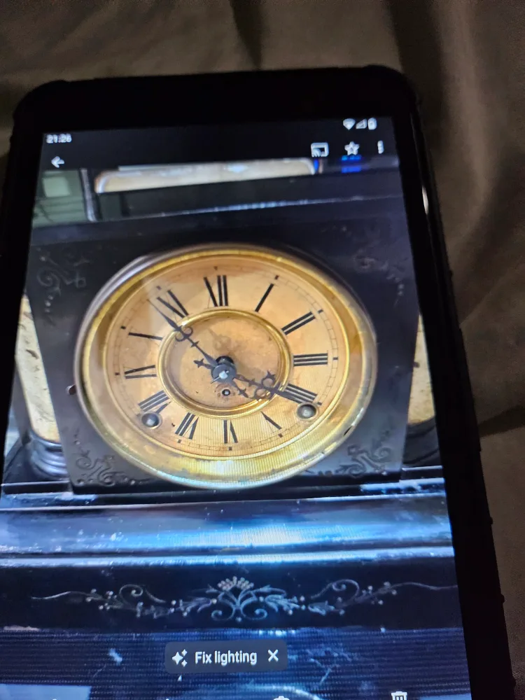 F.Kroeber Clock Co.Helvetia Antique Mantle Clock image indicator(3)