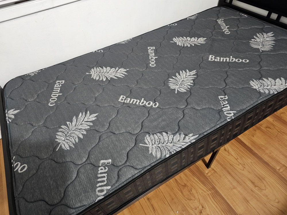 Black Metal Twin Bed Frame with matres - photo 4