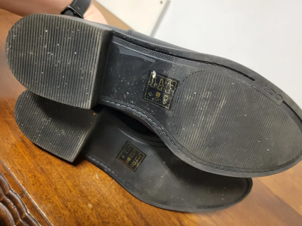 Aldo Black Leather Ankle Boots - Size 7.5 image indicator(4)