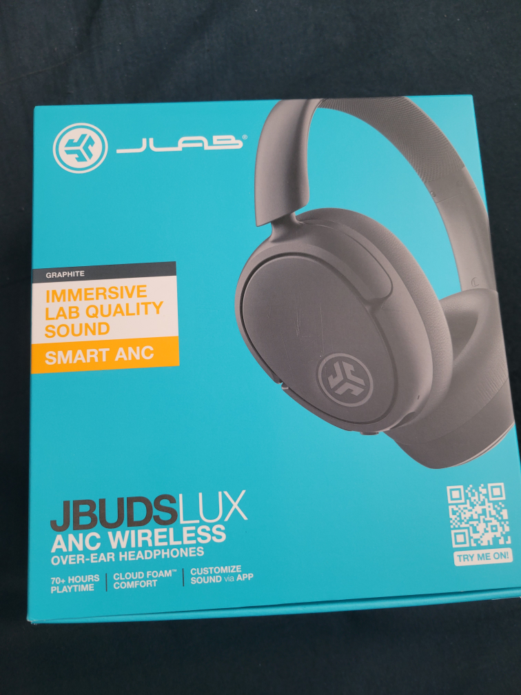 JLab JBuds Lux ANC Wireless Over-Ear Headphones - Graphite