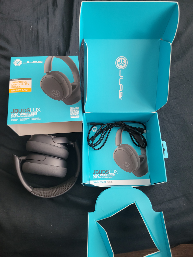 JLab JBuds Lux ANC Wireless Over-Ear Headphones - Graphite - photo 4